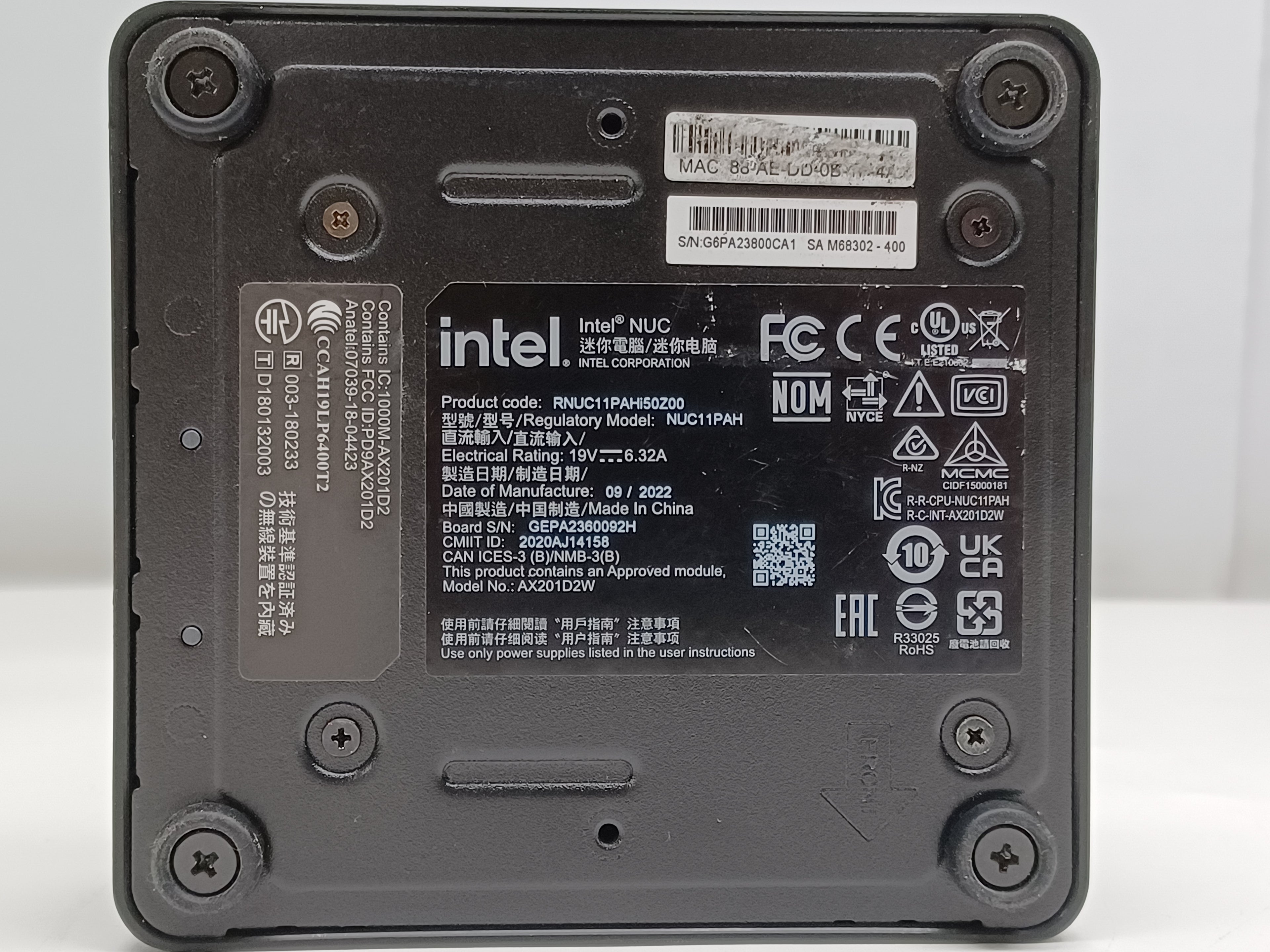 Intel NUC11PAHi5 I5-1135G7 CPU 8gb RAM 128gb SSD Windows 10 Pro