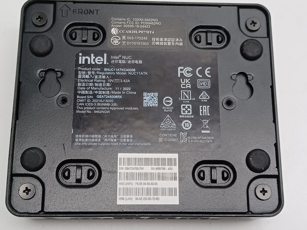 Intel NUC11ATKC4 Mini Desktop N5105 8GBRAM 256GB SSD Refurbished Very Good